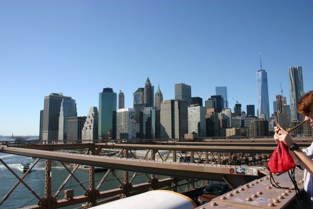 Une journée à New York en Octobre 2015, vue de Brooklyn Bridge